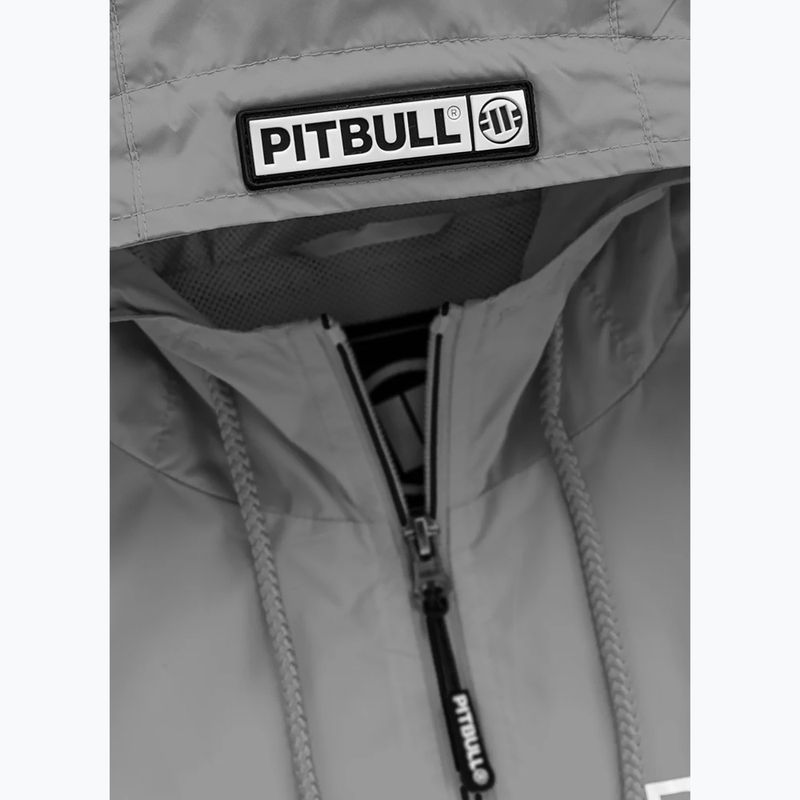 Мъжки яке Pitbull West Coast Athletic Logo Hooded Nylon light grey 3