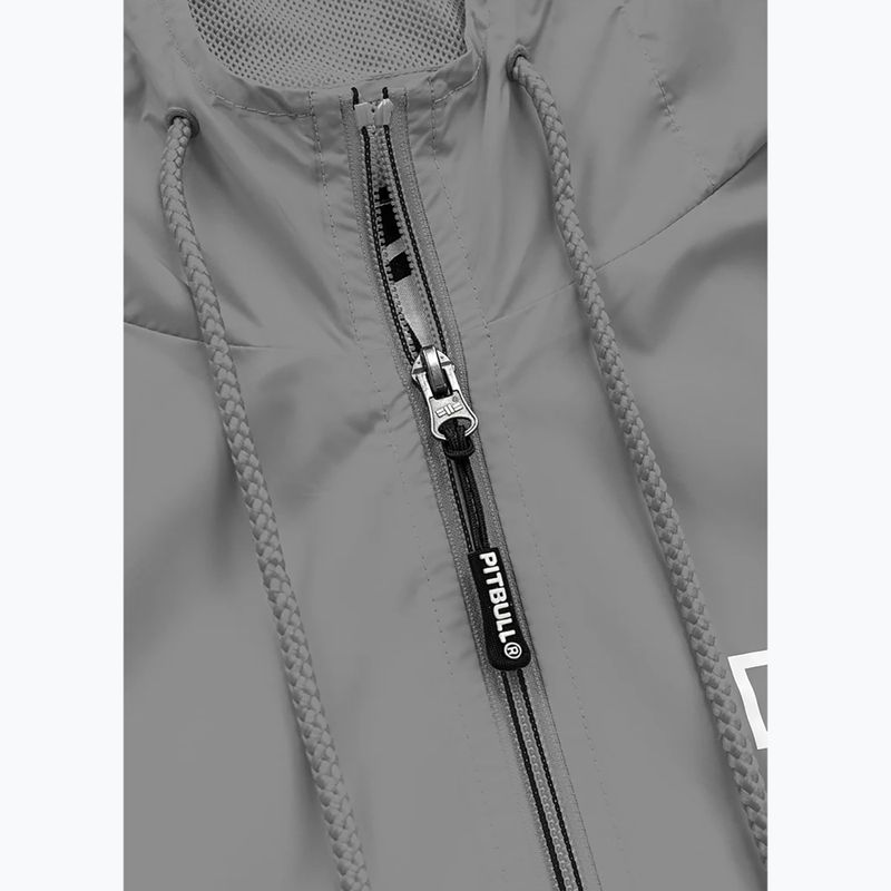 Мъжки яке Pitbull West Coast Athletic Logo Hooded Nylon light grey 4