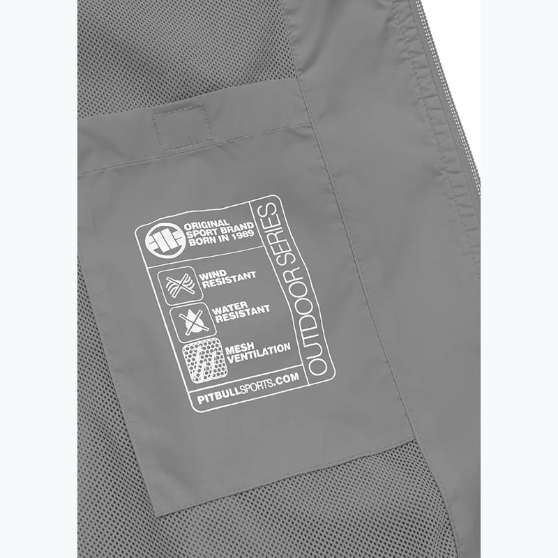 Мъжки яке Pitbull West Coast Athletic Logo Hooded Nylon light grey 8