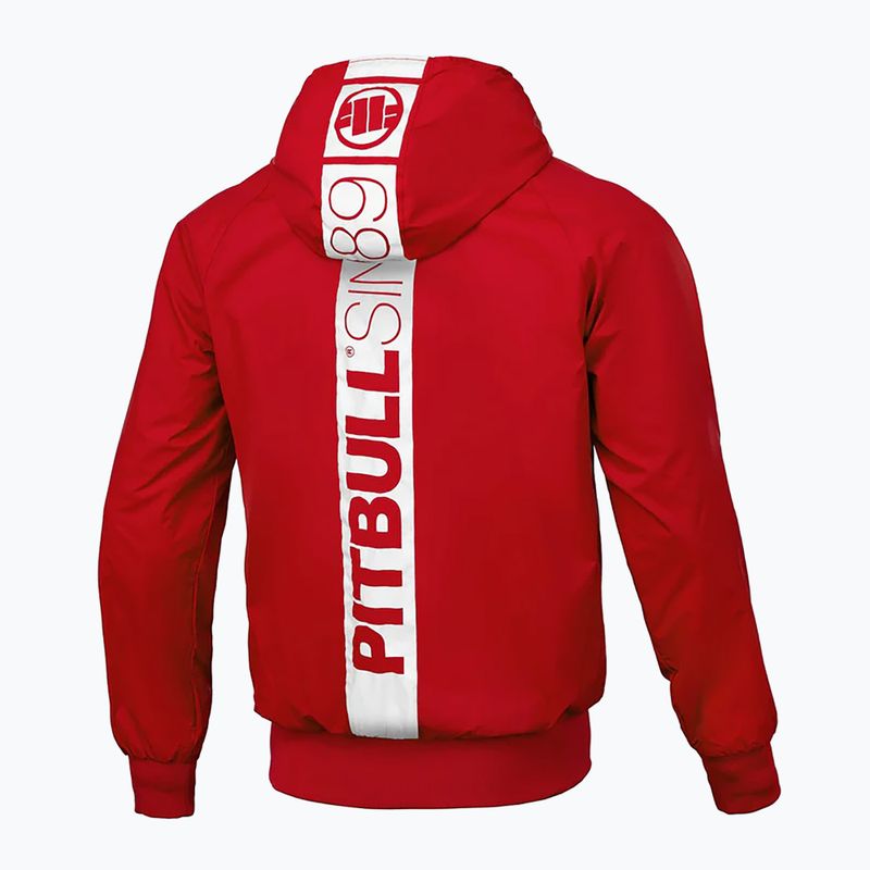 Мъжко яке Pitbull West Coast Athletic Hilltop Hooded Nylon red 2