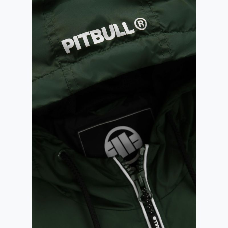 Мъжко яке Pitbull Whitewood с качулка от найлон зелено 11