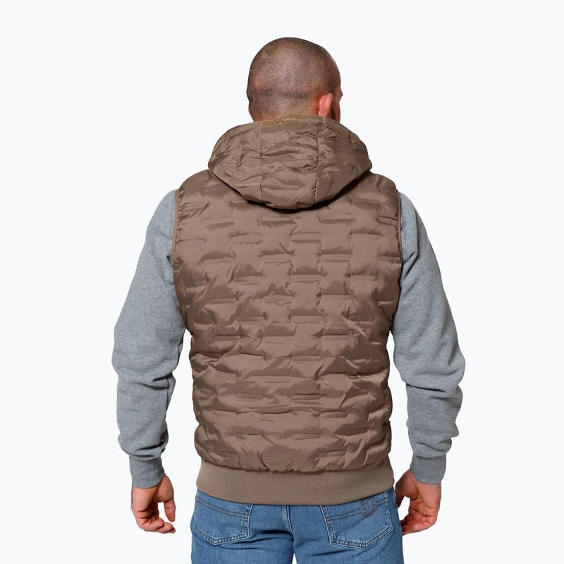 Мъжки елек Pitbull West Coast Eclipse Hooded Padded coyote brown 3