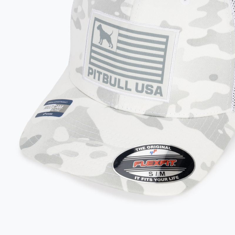 Мъжка шапка с козирка Pitbull Mesh Full Cap Pitbull Usa Multicam white/camouflage 3