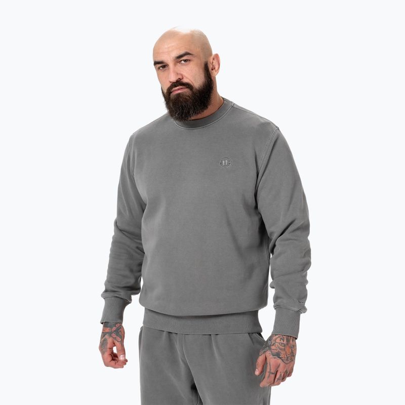 Pitbull West Coast мъжки суитшърт Lancaster Crewneck сив