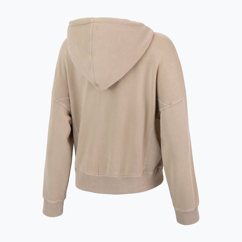 Дамски суитшърт Pitbull West Coast Manzanita Washed Hooded sand 4