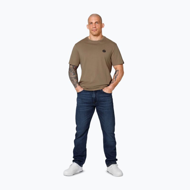 Дамска тениска Pitbull West Coast Small Logo coyote brown 2