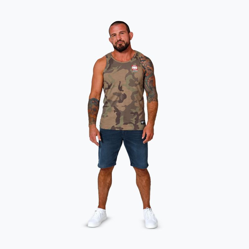 Мъжка тениска Pitbull Small Hilltop Tank Top woodland camo 2