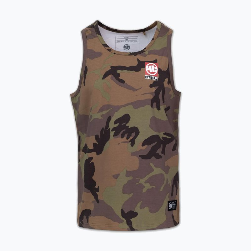 Мъжка тениска Pitbull Small Hilltop Tank Top woodland camo 4
