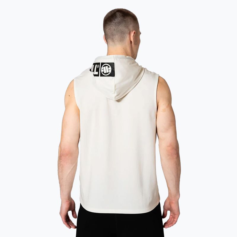 Мъжки потник Pitbull Mercado Hilltop Hooded Sleeveless white 3