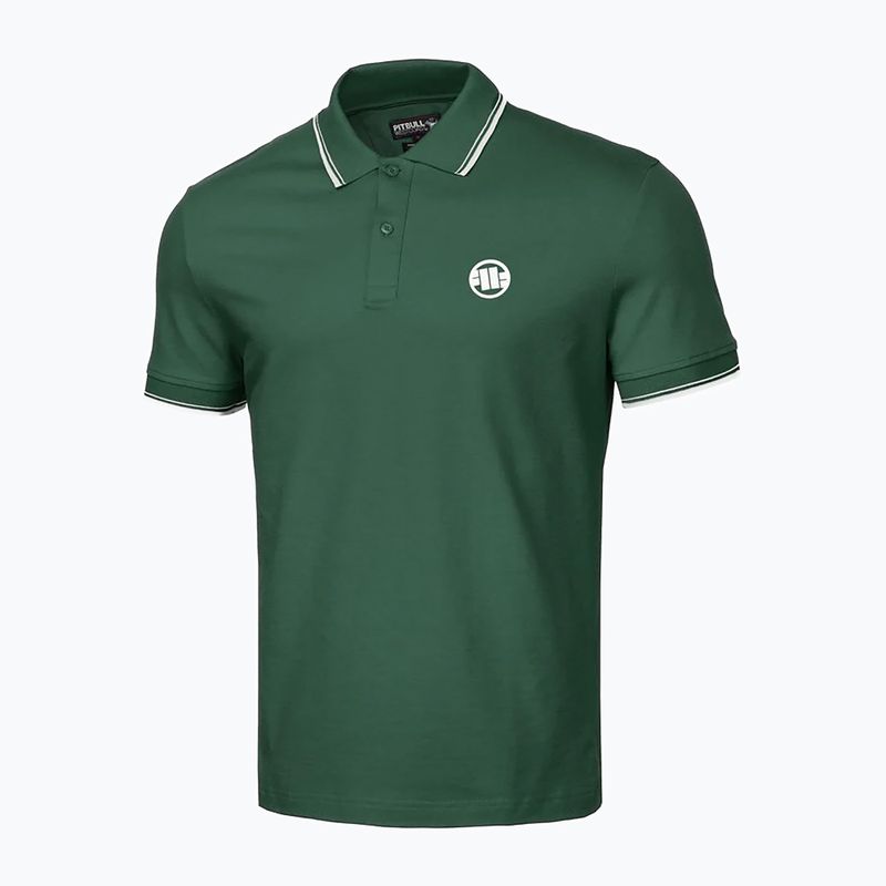 Мъжка поло риза Pitbull Pique Stripes Regular jade green 3
