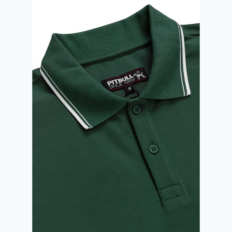Мъжка поло риза Pitbull Pique Stripes Regular jade green 5