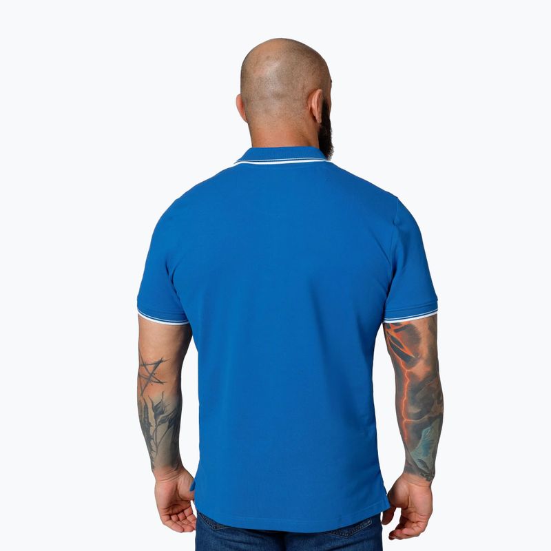Мъжка поло тениска Pitbull Polo Pique Stripes Regular royal blue 3