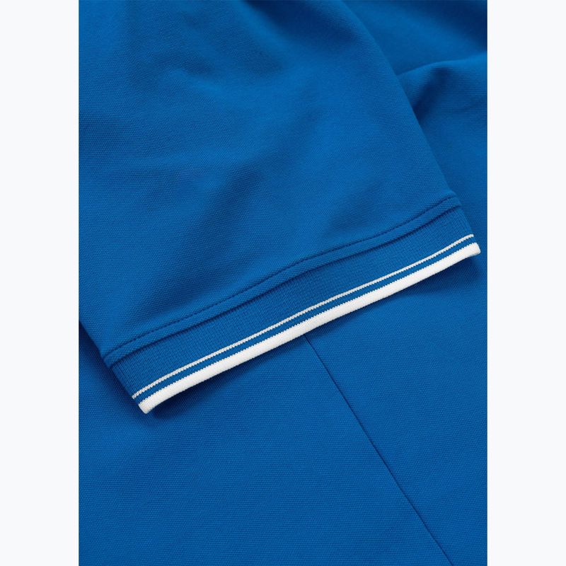 Мъжка поло тениска Pitbull Polo Pique Stripes Regular royal blue 7