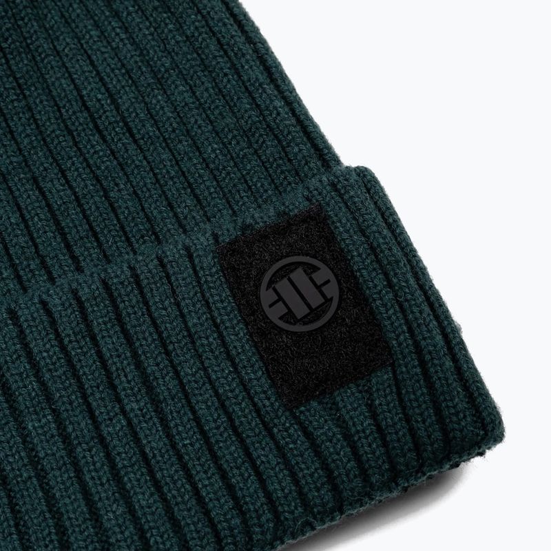 Зимна шапка Pitbull Beanie Velcro Logo green 2