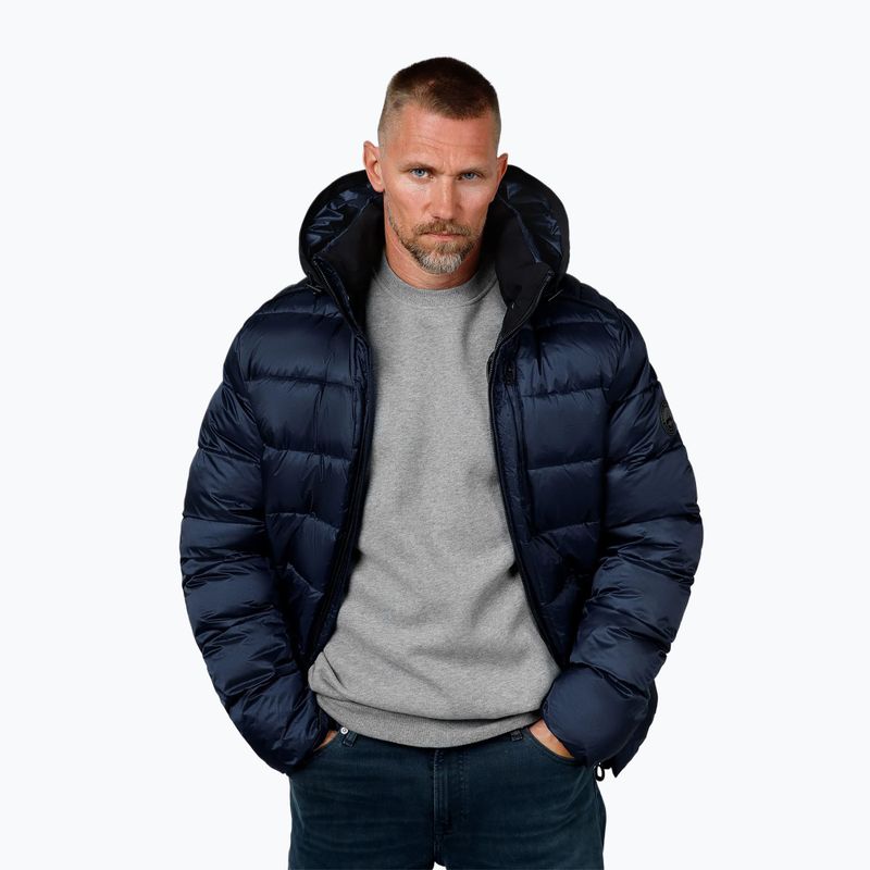 Мъжко зимно яке Pitbull Barles Ribstop Padded Hooded dark navy 4
