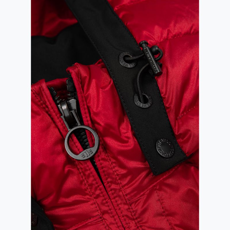 Мъжко зимно яке Pitbull Barles Ribstop Padded Hooded red 4