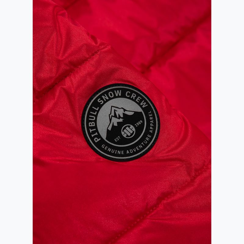 Мъжко зимно яке Pitbull Barles Ribstop Padded Hooded red 7