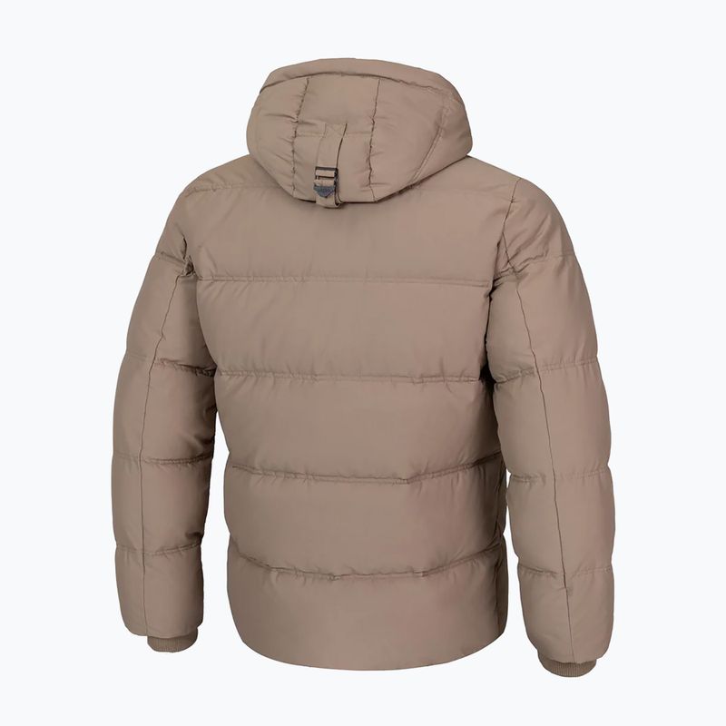 Мъжко зимно яке Pitbull Duncan Quilted Hooded dark sand 3