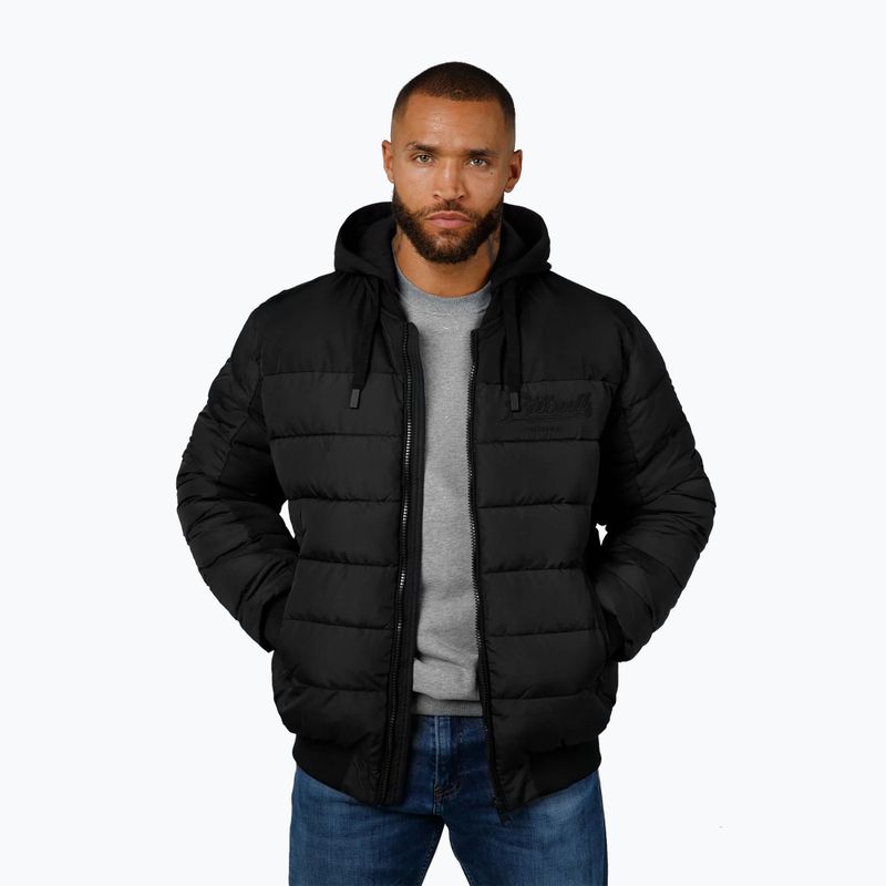 Мъжко яке Pitbull Hidden Quilted Hooded black/black