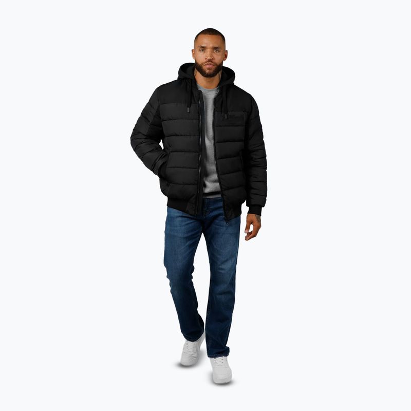 Мъжко яке Pitbull Hidden Quilted Hooded black/black 2