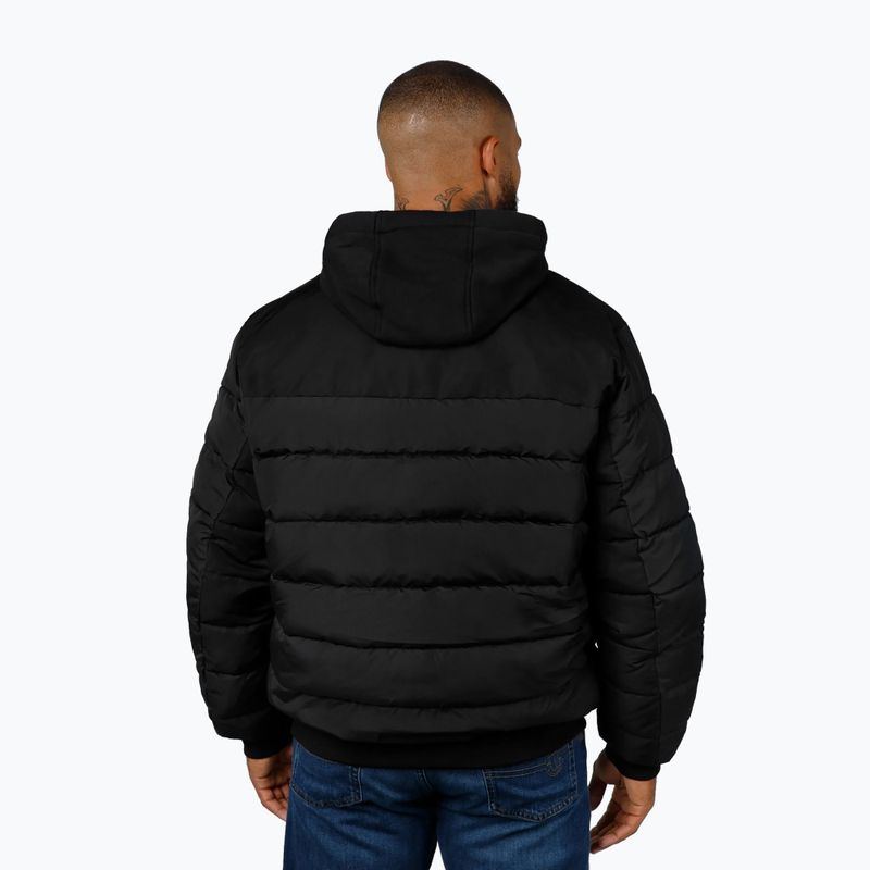 Мъжко яке Pitbull Hidden Quilted Hooded black/black 3