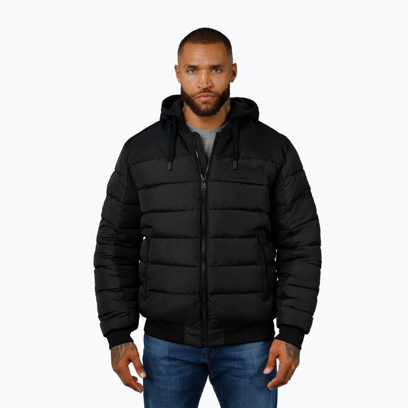 Мъжко яке Pitbull Hidden Quilted Hooded black/black 4