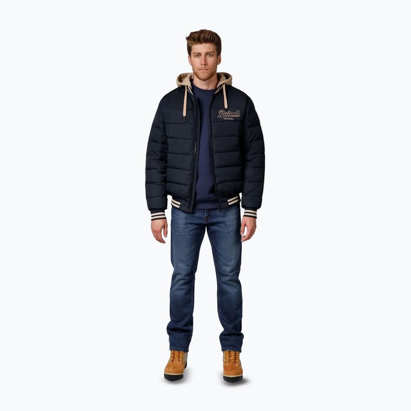 Мъжко яке Pitbull Hidden Quilted Hooded dark navy/beige 2