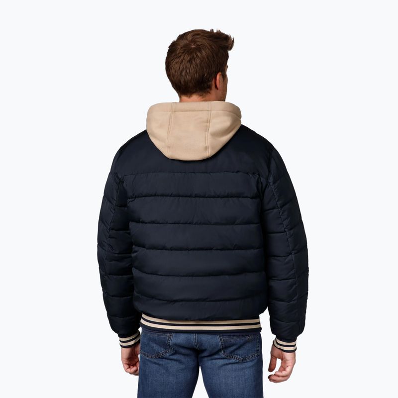 Мъжко яке Pitbull Hidden Quilted Hooded dark navy/beige 3