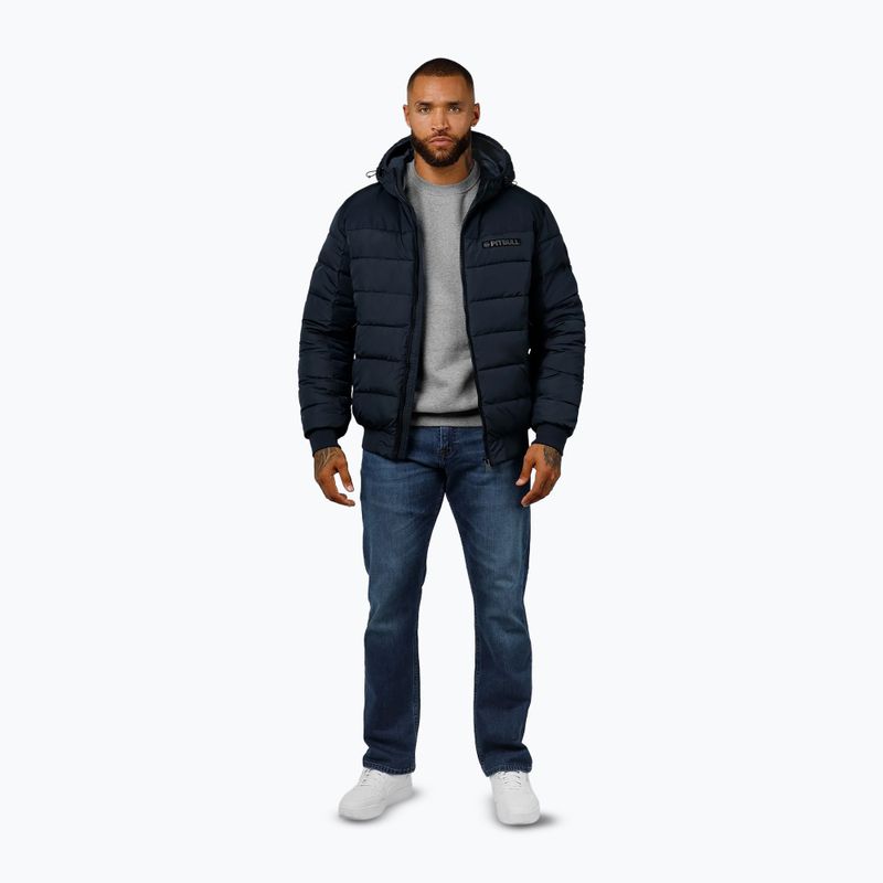 Мъжко зимно яке Pitbull Dillon Quilted Hooded dark navy 2