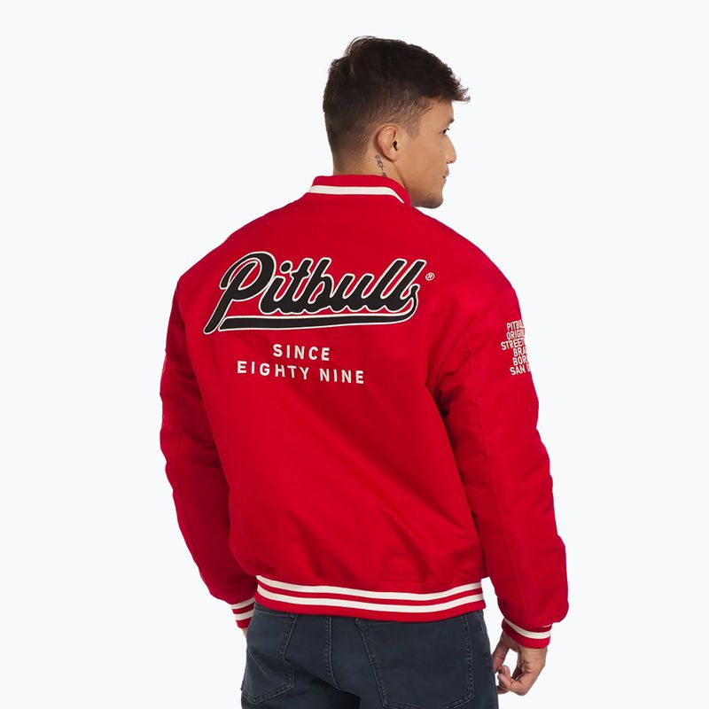 Мъжко яке Pitbull West Coast Seabridge Varsity red 3