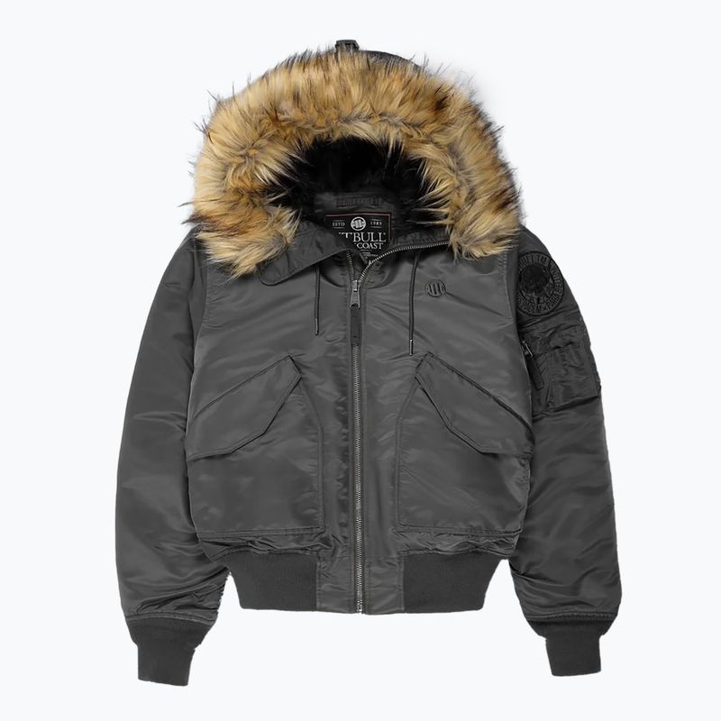 Мъжко зимно яке Pitbull Harvest Hooded Bomber graphite 4