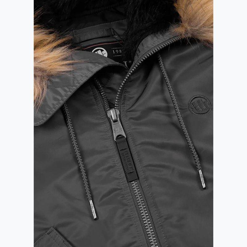 Мъжко зимно яке Pitbull Harvest Hooded Bomber graphite 6