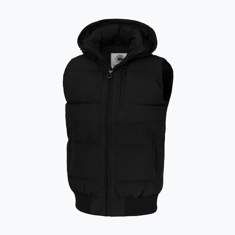 Мъжки елек Pitbull Patton Quilted Hooded Glovesleeveless black 5