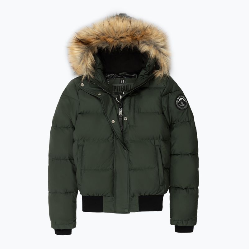 Дамско зимно яке Pitbull Azalea Quilted Hooded olive