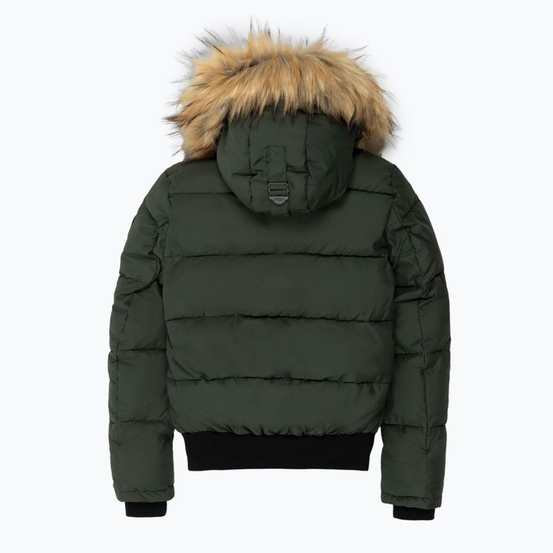 Дамско зимно яке Pitbull Azalea Quilted Hooded olive 2