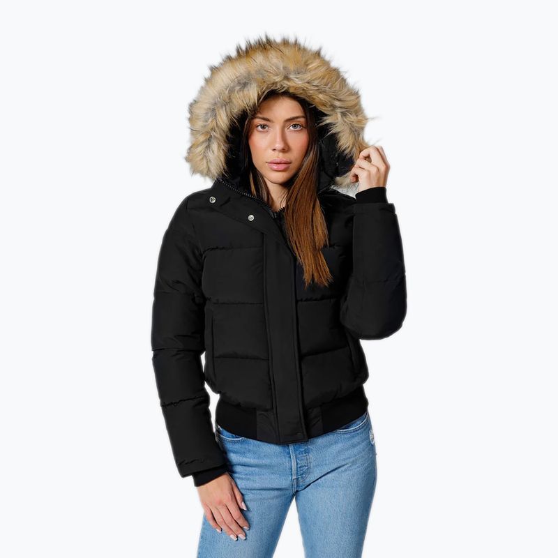 Дамско зимно яке Pitbull Azalea Quilted Hooded black 4