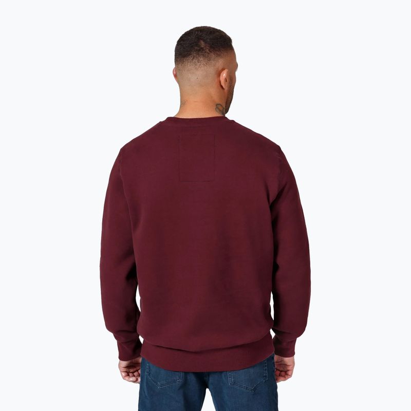 Мъжки суитшърт Pitbull Small Logo Crewneck burgundy 3