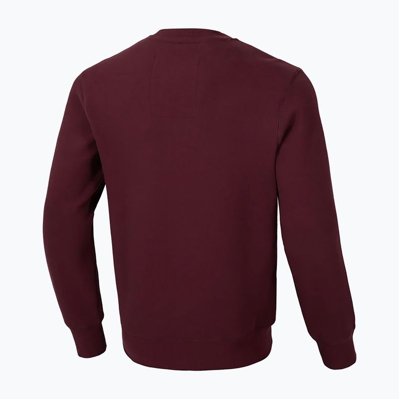 Мъжки суитшърт Pitbull Small Logo Crewneck burgundy 2