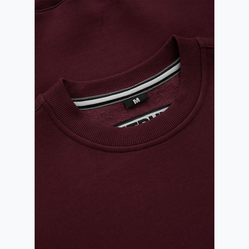 Мъжки суитшърт Pitbull Small Logo Crewneck burgundy 3