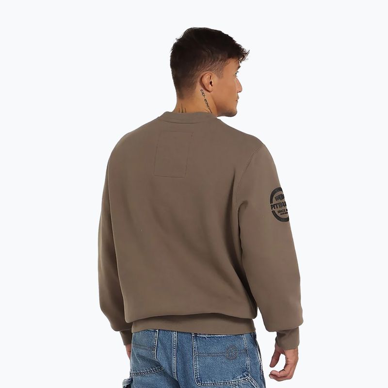 Мъжки суитшърт Pitbull Sherwood Crewneck brown 3