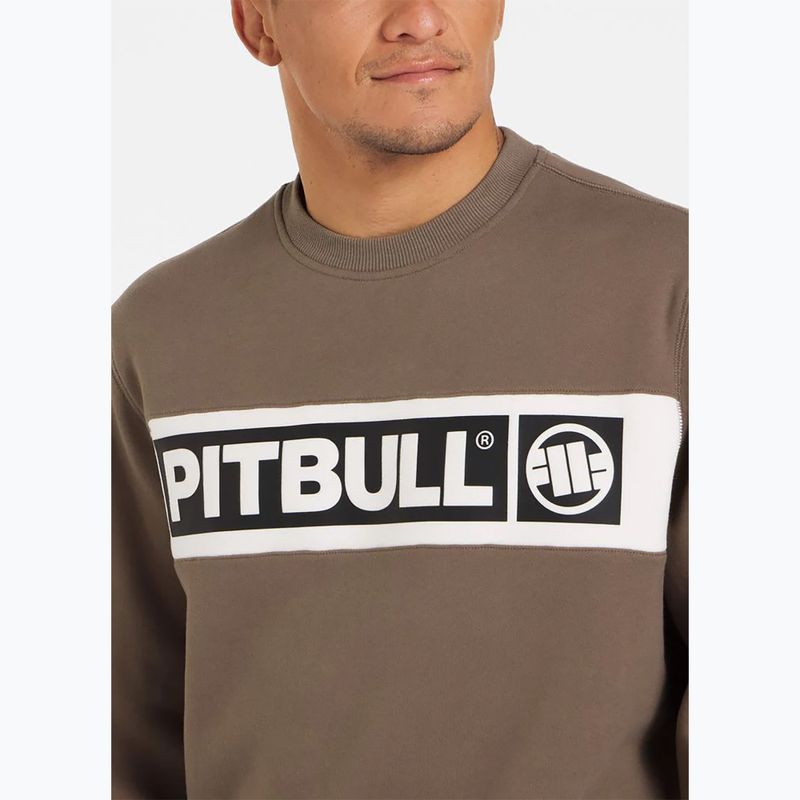 Мъжки суитшърт Pitbull Sherwood Crewneck brown 4