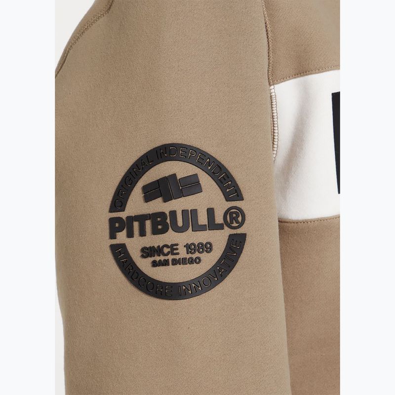 Мъжки суитшърт Pitbull Sherwood Crewneck pale sand 4