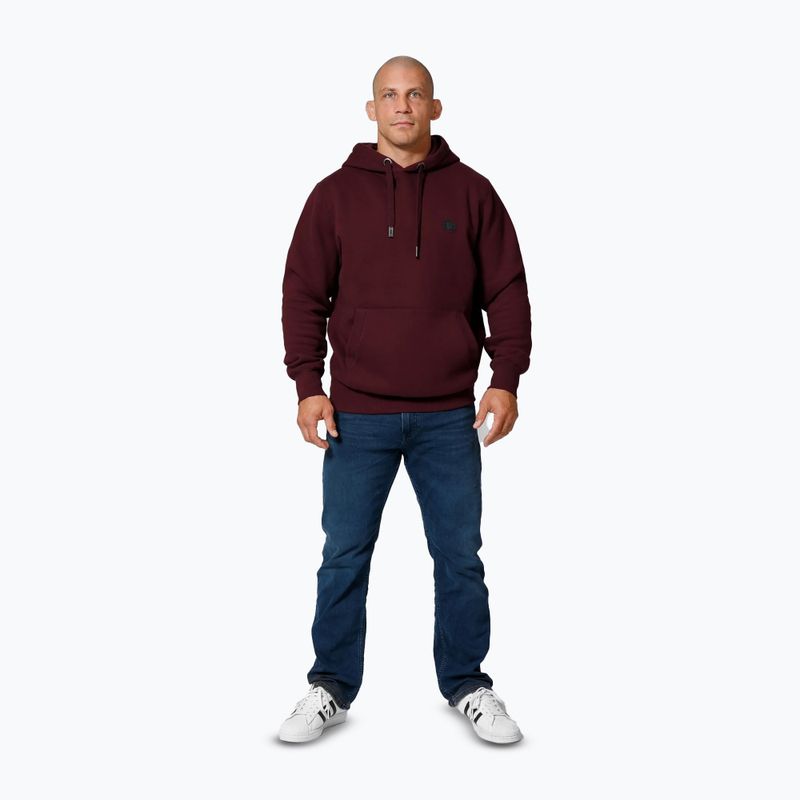 Мъжки суитшърт Pitbull Small Logo Hooded burgundy 2