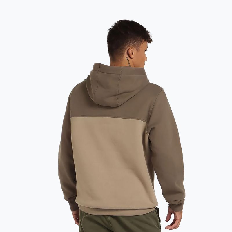 Мъжки суитшърт Pitbull Hilltop 2 Hooded brown/pale sand 3