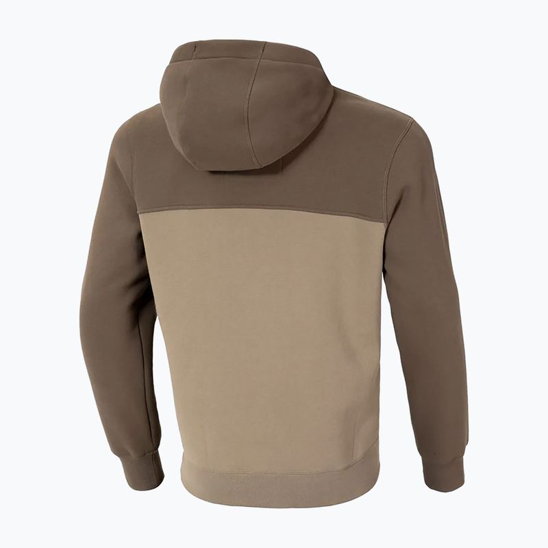 Мъжки суитшърт Pitbull Hilltop 2 Hooded brown/pale sand 6