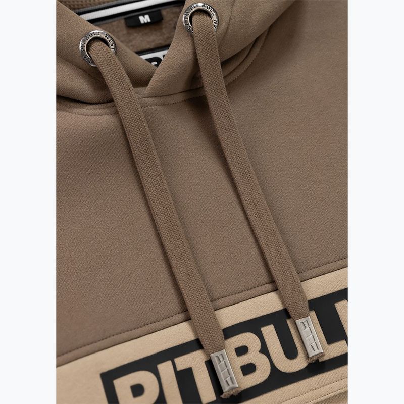 Мъжки суитшърт Pitbull Hilltop 2 Hooded brown/pale sand 7