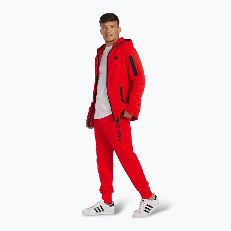 Мъжки суитшърт Pitbull Hermes Hooded Zip flame red 2