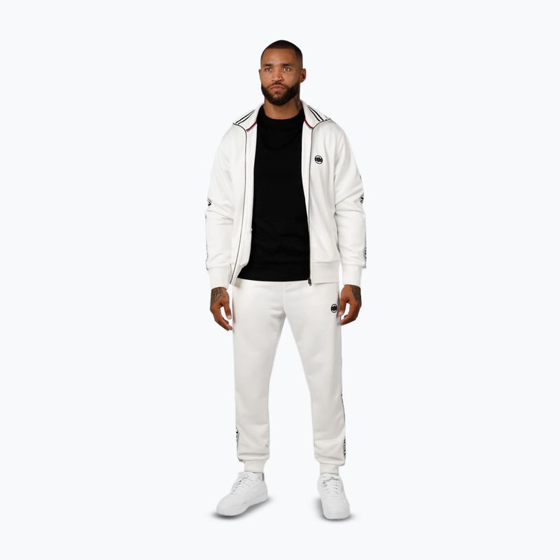 Мъжки суитшърт Pitbull Trackjacket Tape Logo Terry Group off white 2