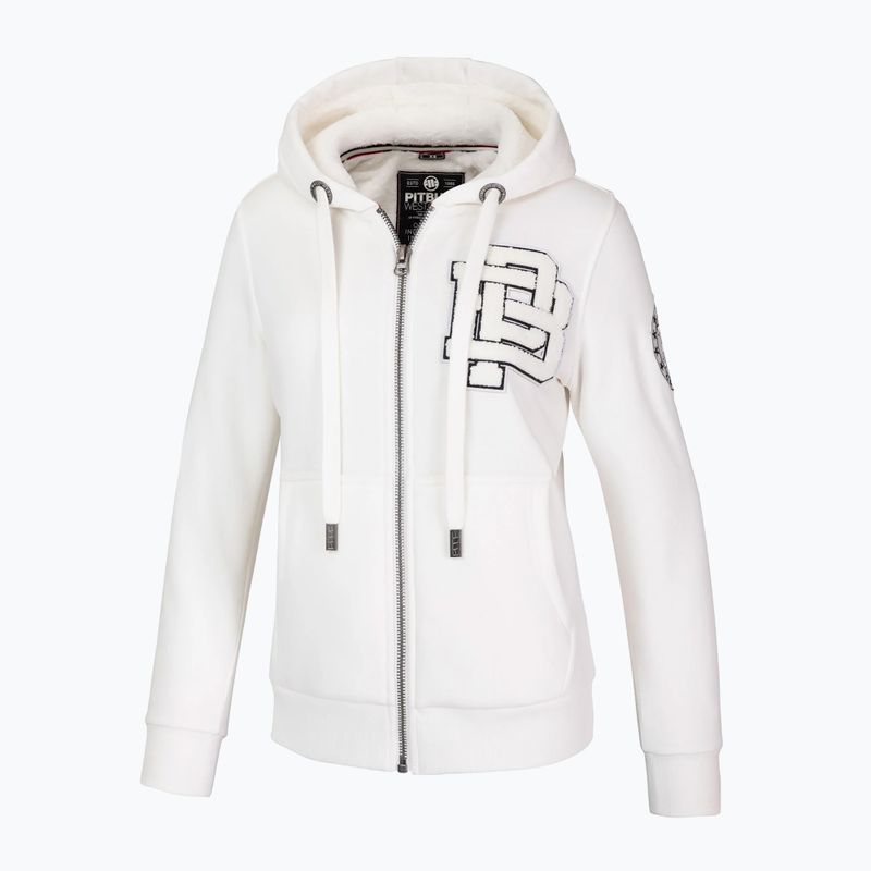 Дамски суитшърт Pitbull Sherpa Ruffina Hooded Zip off white