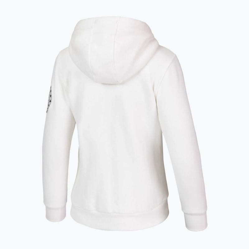 Дамски суитшърт Pitbull Sherpa Ruffina Hooded Zip off white 2